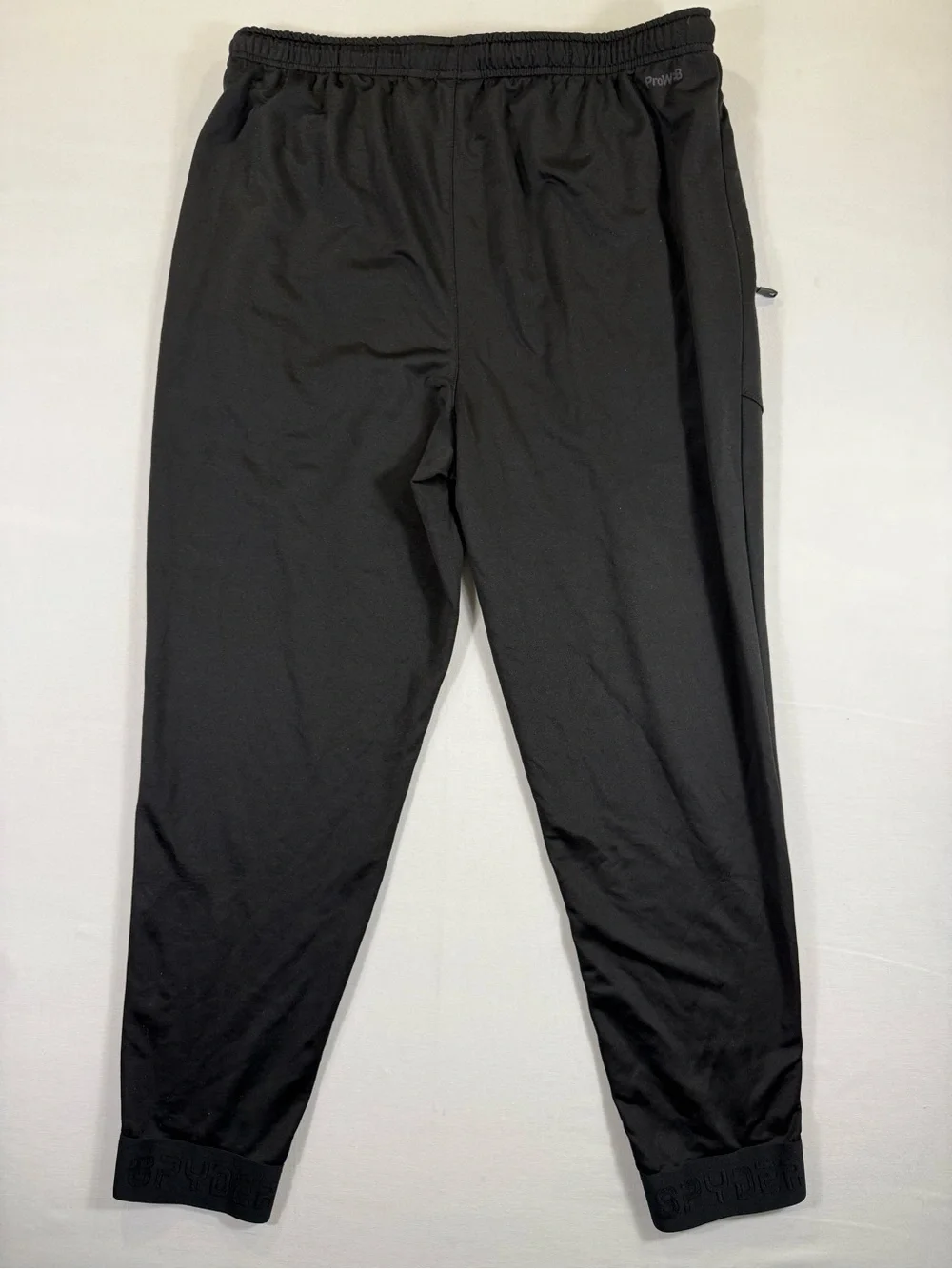 Spyder Black Athletic Jogger Pants with Drawstring